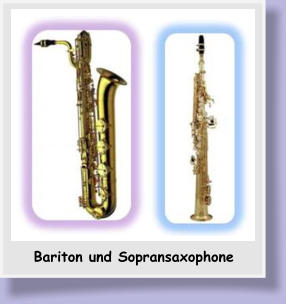 Bariton und Sopransaxophone